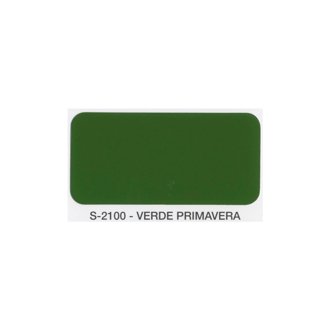 Campione tinta verde primavera smalto lucido sintetico SivacSint SiVAC colore brillante per ferro legno muratura e PVC interni ed esterni