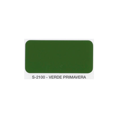 Campione tinta verde primavera smalto lucido sintetico SivacSint SiVAC colore brillante per ferro legno muratura e PVC interni ed esterni