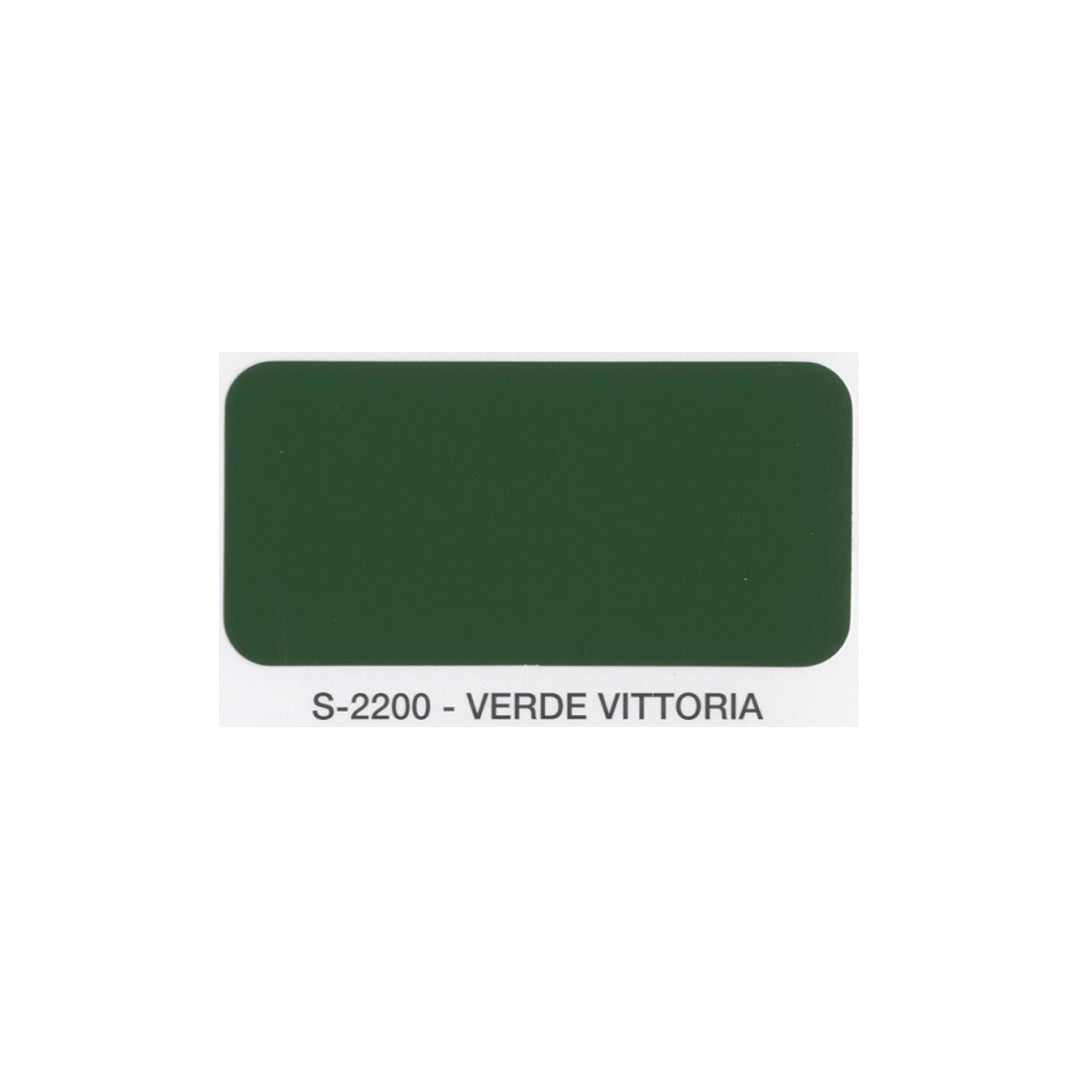 Campione tinta verde vittoria smalto lucido sintetico SivacSint SiVAC colore brillante per ferro legno muratura e PVC interni ed esterni