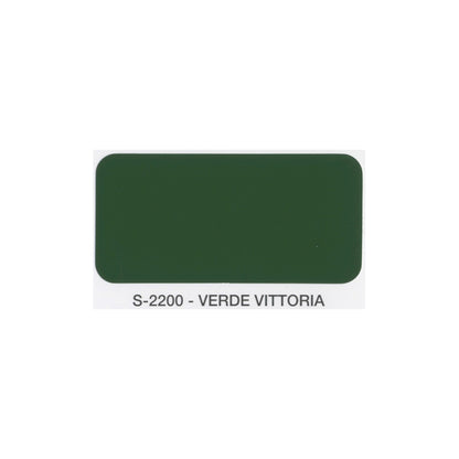 Campione tinta verde vittoria smalto lucido sintetico SivacSint SiVAC colore brillante per ferro legno muratura e PVC interni ed esterni