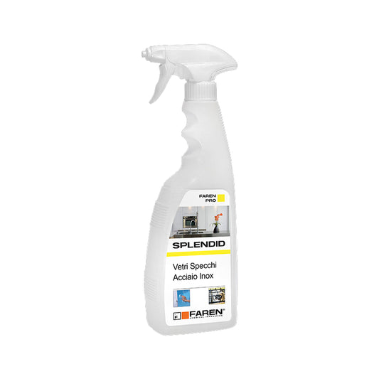 Splendid Faren 750ml – pulitore vetri professionale e detergente per acciaio inox