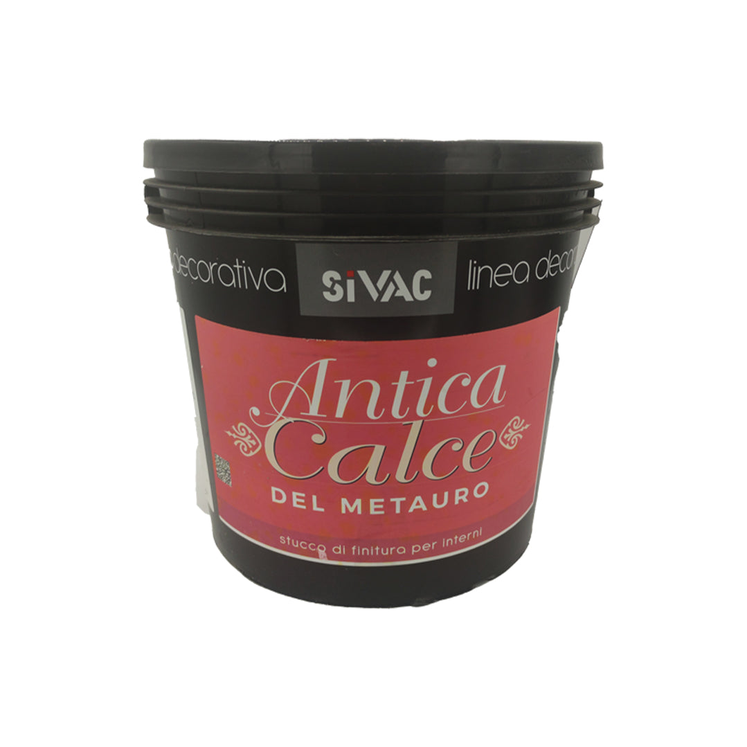 Stucco decorativo bianco a base grassella di calce 20kg Antica Calce del Metauro SiVAC – finitura semilucida per interni