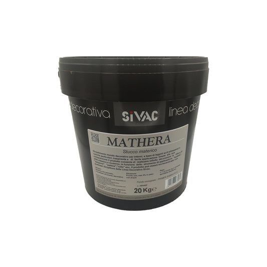 Stucco materico decorativo per interni 20kg Mathera SiVAC – effetti in rilievo classici e moderni, sovraverniciabile