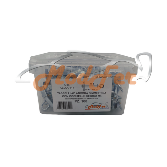 tassello ad ancora simmetrica con occhiolo chiuso m4
