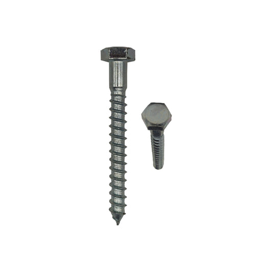 Tirafondi zincati testa esagonale TE 10x60mm per legno pz.2