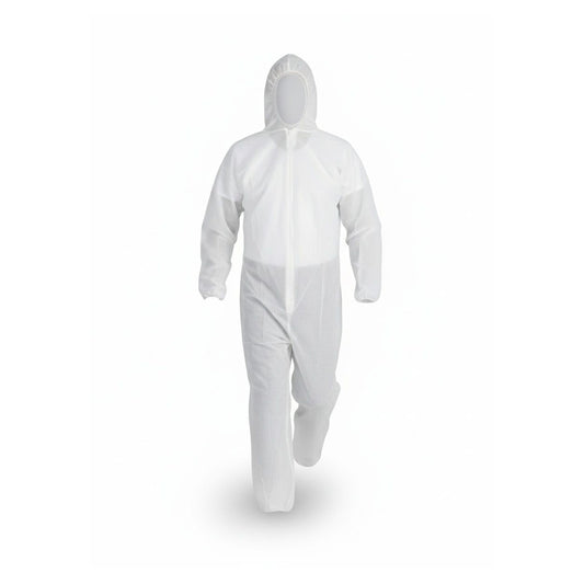Tuta protettiva monouso in polipropilene bianco taglia L – Active Gear X439