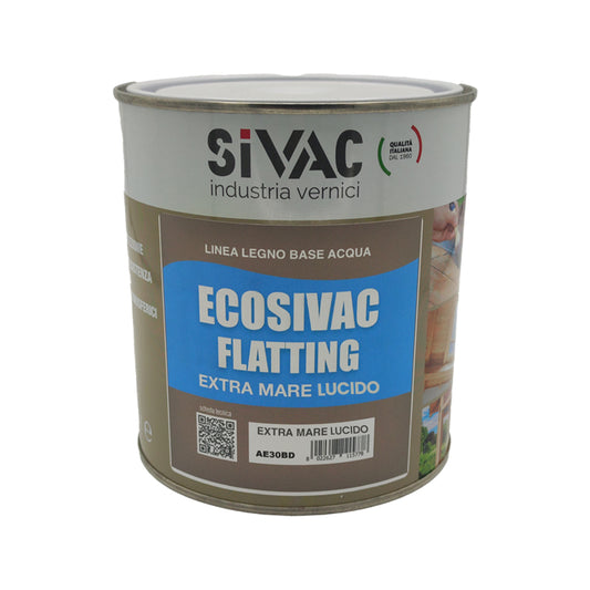 Vernice marina trasparente finitura lucida 750ml Ecosivac Flatting SiVAC – filtri UV, idrorepellente, uso interno ed esterno