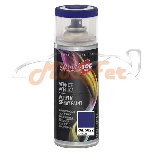 foto vernice acrilica spray blue notte ral 5022