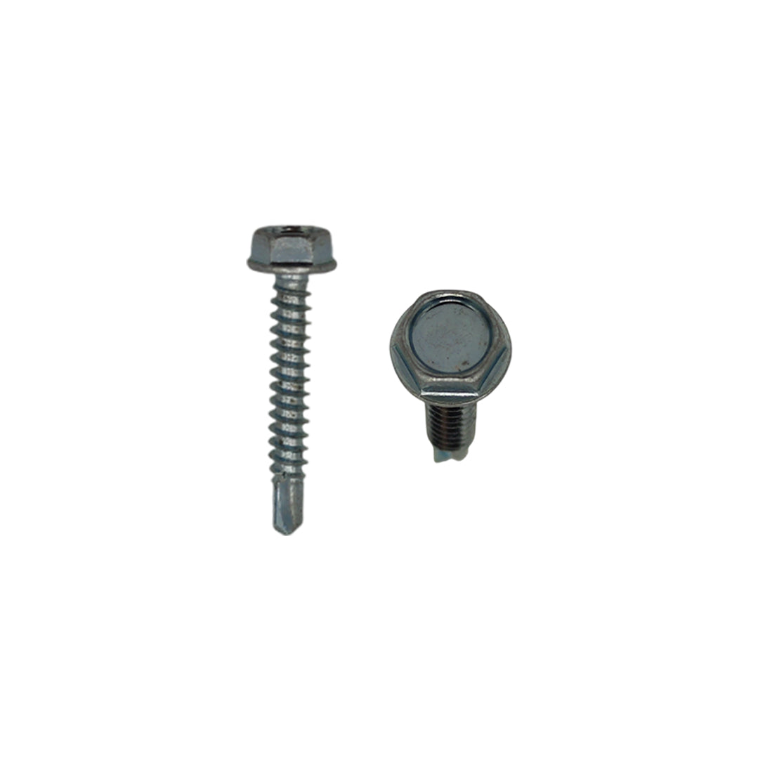 Vite autoperforante testa esagonale con finta rondella Ø 4,8×32 mm – acciaio zincato DIN 7504-K