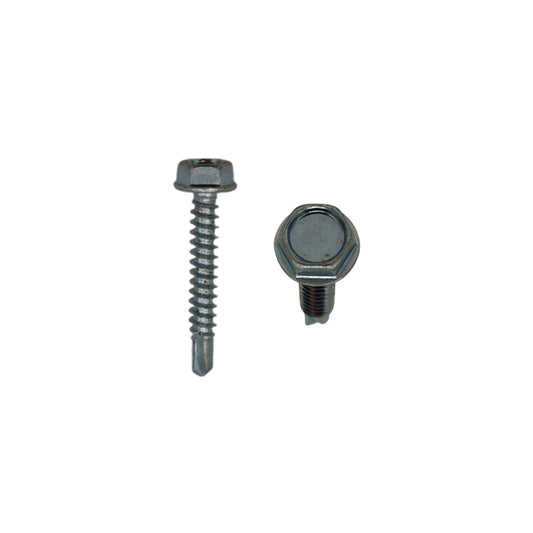 Vite autoperforante testa esagonale con finta rondella Ø 4,8×32 mm – acciaio zincato DIN 7504-K