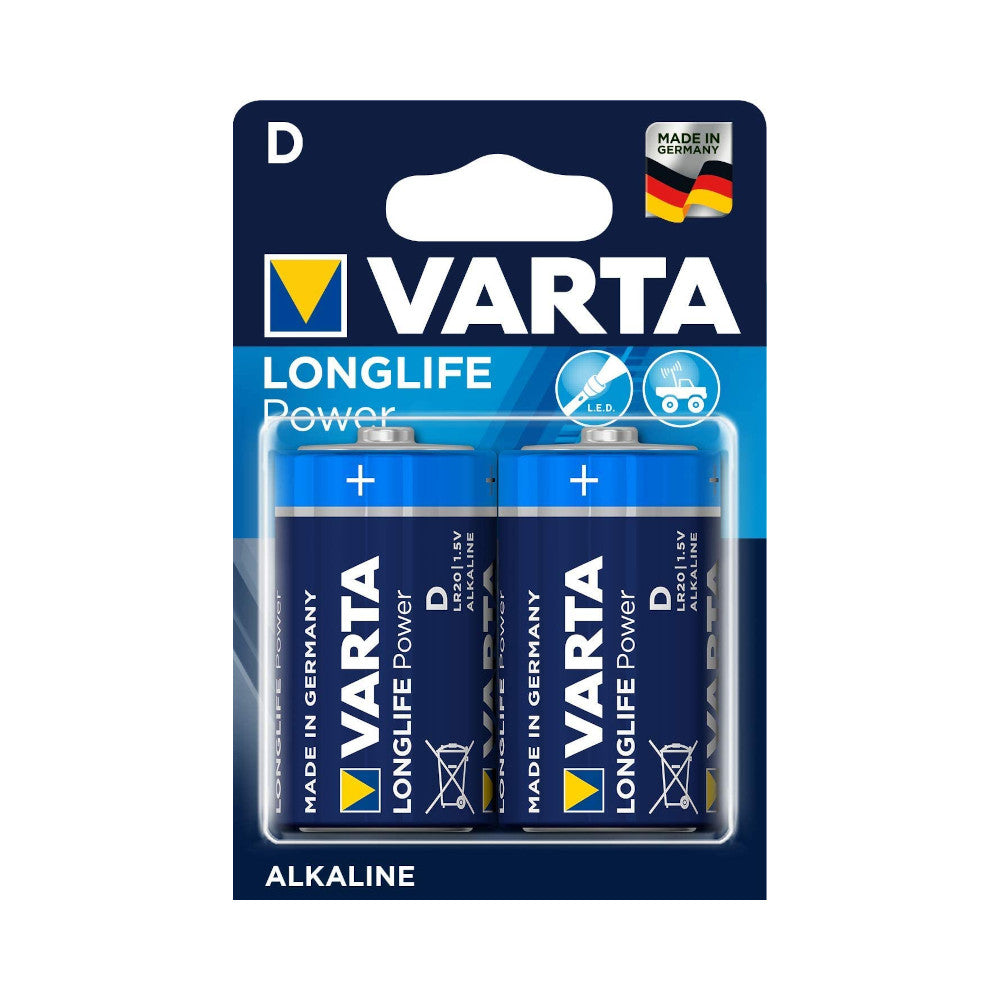 Batterie Alcaline Longlife D Varta - 2pz - MODFER