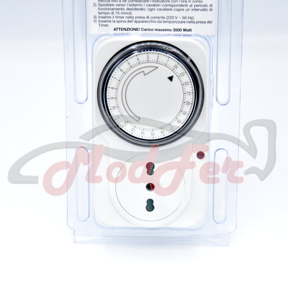 Timer Meccanico Presa Elettrica 24h - MODFER